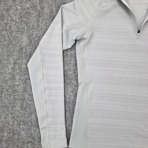 Straight Down Pullover Womens Medium Gray Quarter Zip Golf Athletic Long Sleeve - Picture 9 of 16